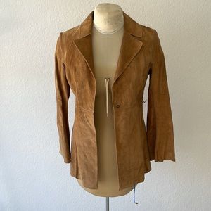 Vintage BEBE brown leather jacket XS